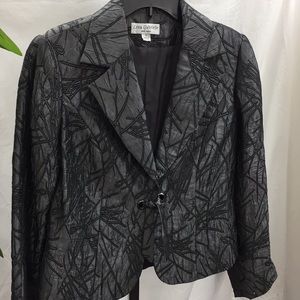 Lena Gabriella Metallic Gray Jacket